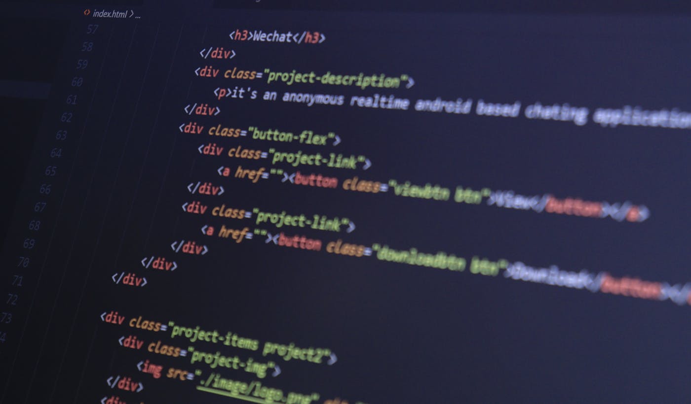 Close-up of code on a screen to illustrate configuring PHP and WordPress
