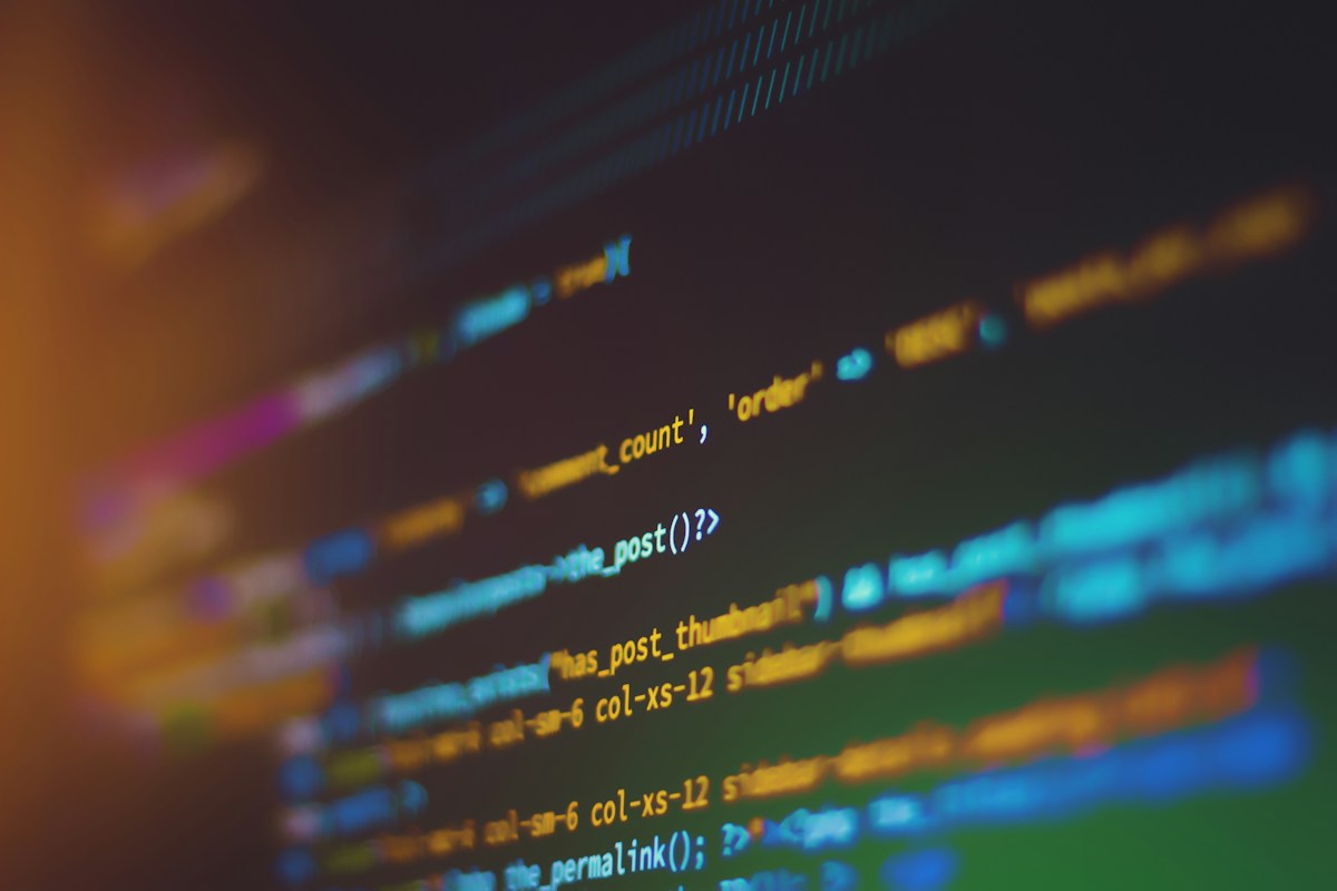 Lines of code on a dark screen representing server configuration files